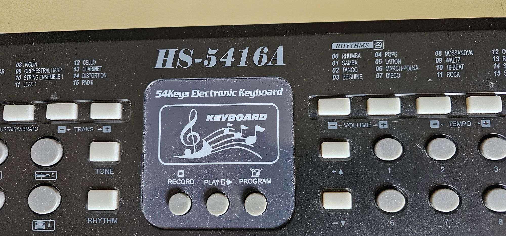 Organy keyboard HS-5416A