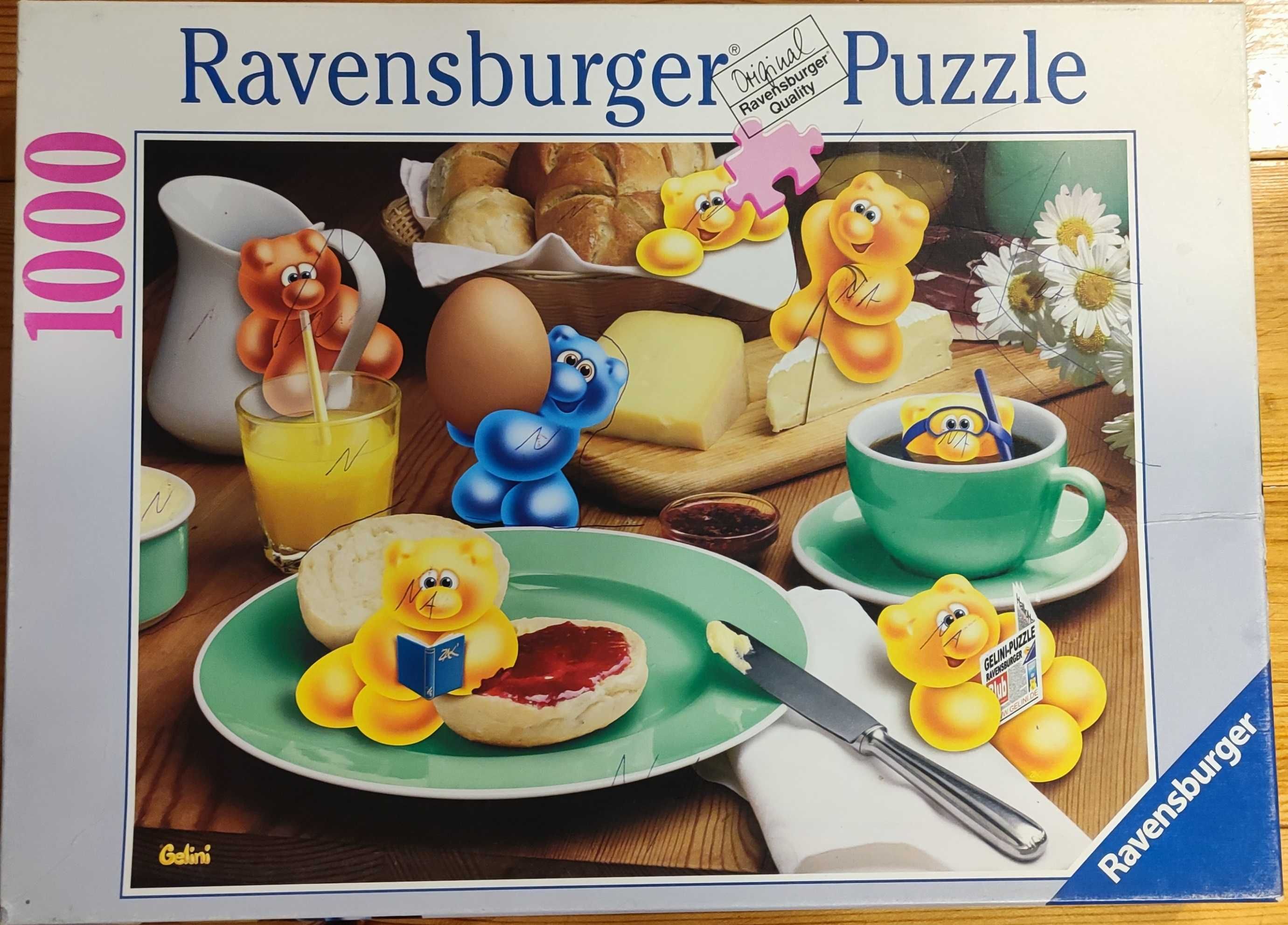 Puzzle Ravensburger Gelini Breakfast 1000 kompletne