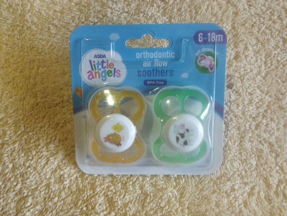 Соска дитяча різнокольорова ASDA Little Angels анатомічна