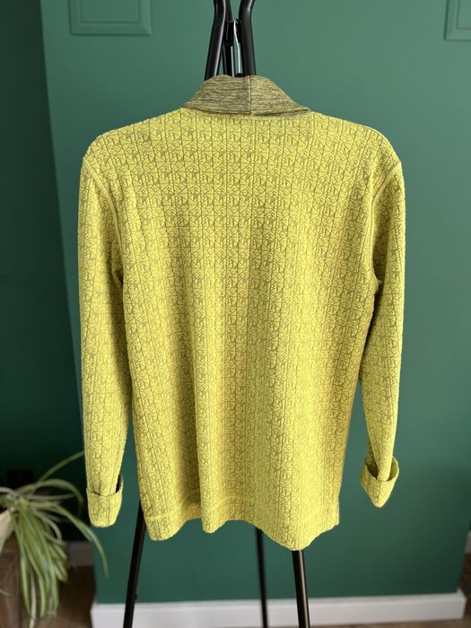 Golf sweter dwustronny zielony żółty green yellow Wed’ze