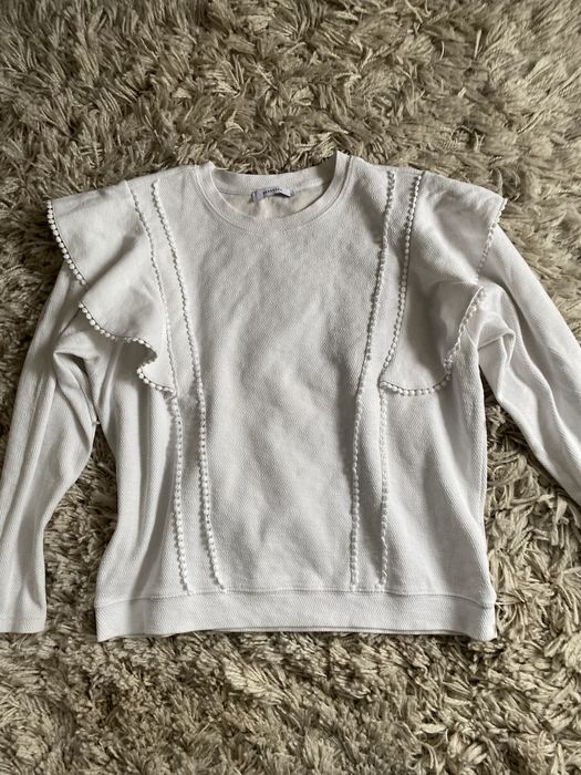 Bluza biala z falbanka Reserved s/m