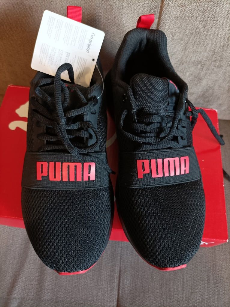 Buty sportowe Puma Wired r.37,5 czarne sneakersy