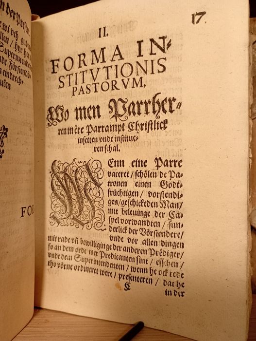 Starodruk 1591 Ordynacje kościelne w księstwie pomorskim Barnima