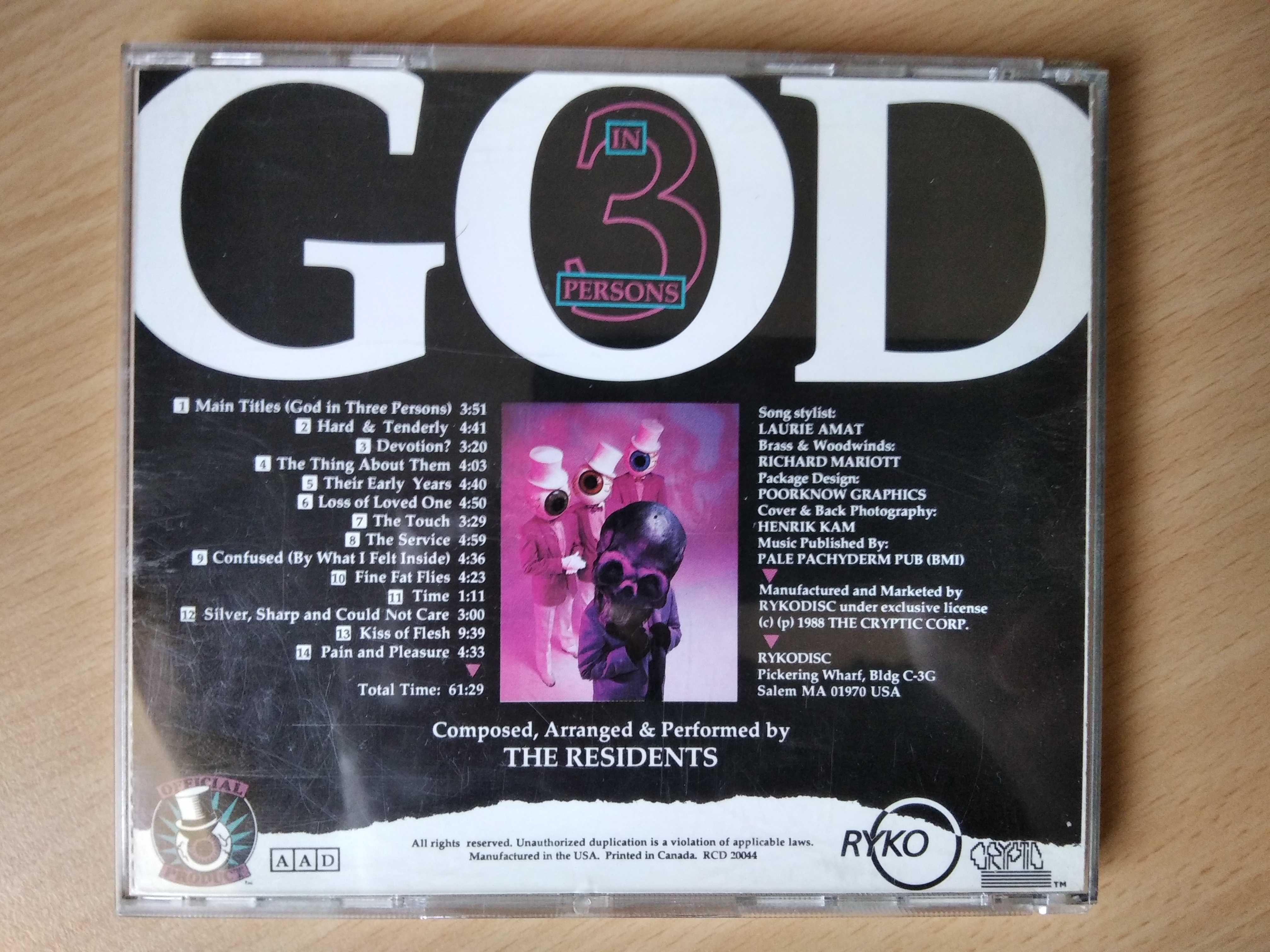 The Residents - God In Three Persons - 1988 CD