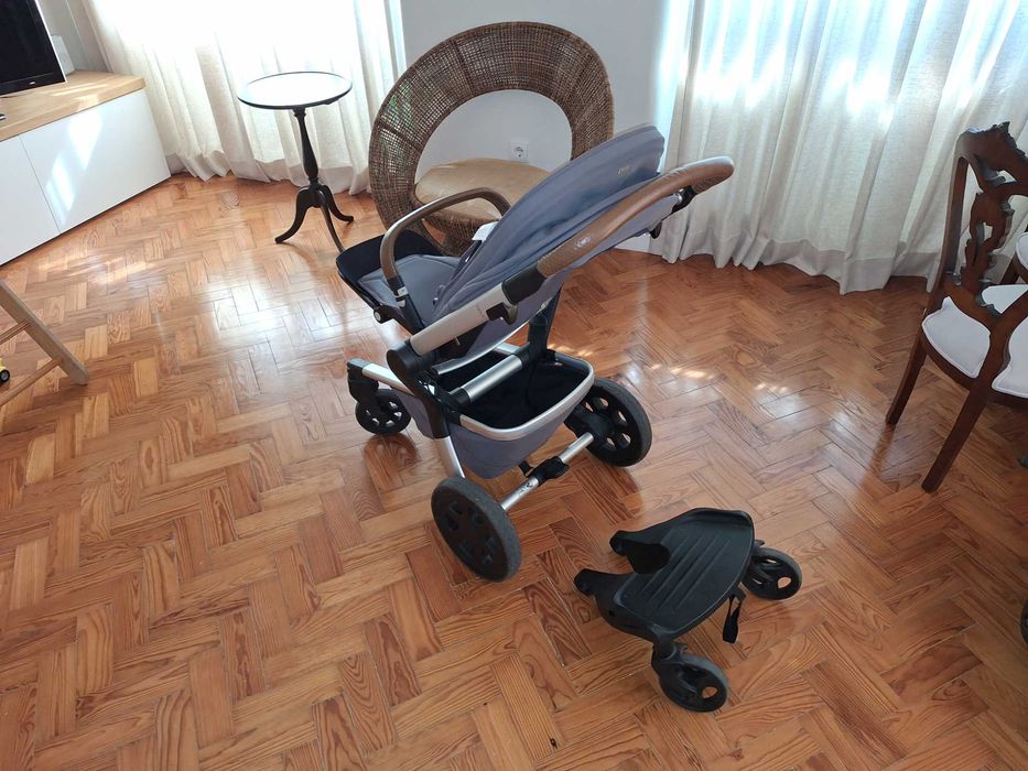 Carrinho Joolz Hub + Ovo Joolz Besafe com adaptador + "skate"