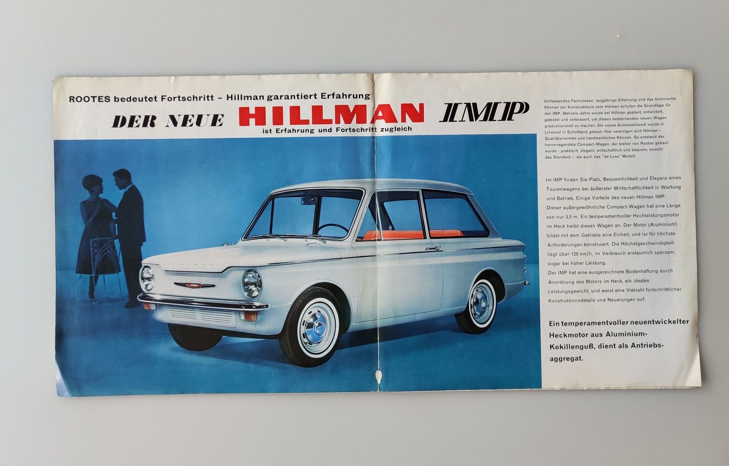 Prospekt motoryzacyjny Hillman Imp 1965 GB PRL