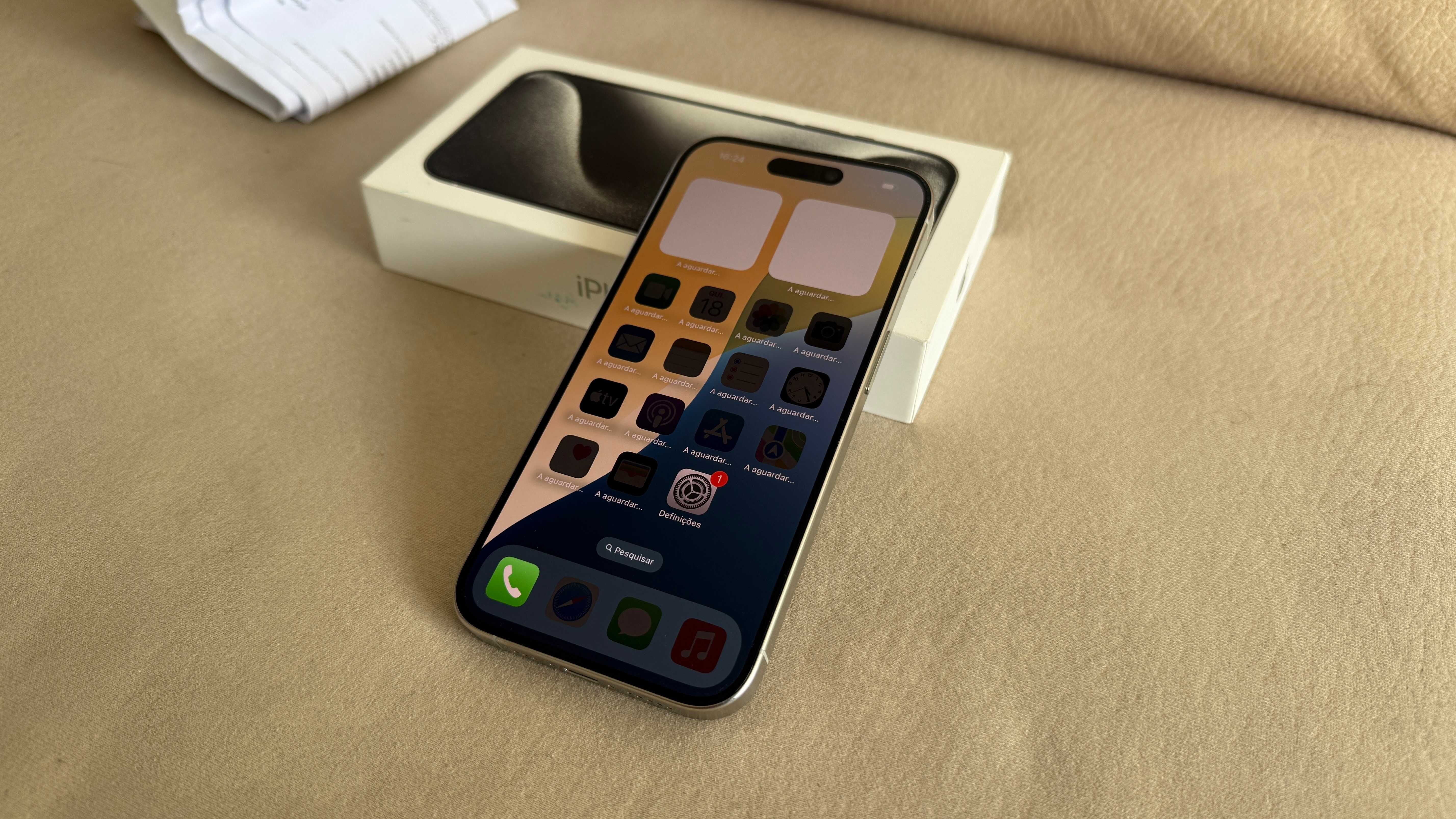Vendo troco iPhone 15 Pro 128Gb Branco C/Fatura e Garantia Apple