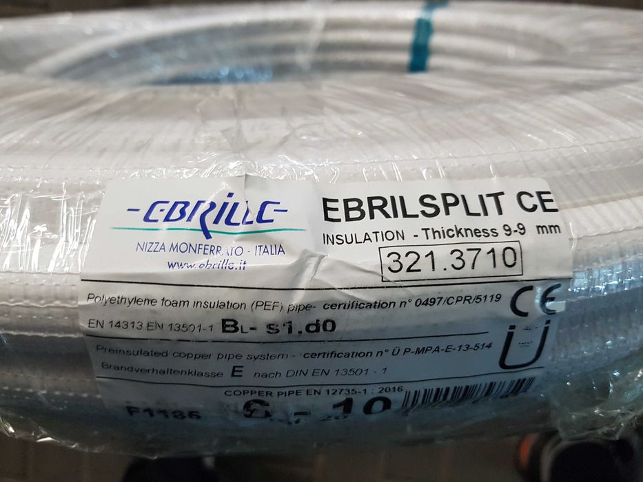 EBRILLE Rura miedziana w otulinie do klimatyzacji Ebrilsplit 20m