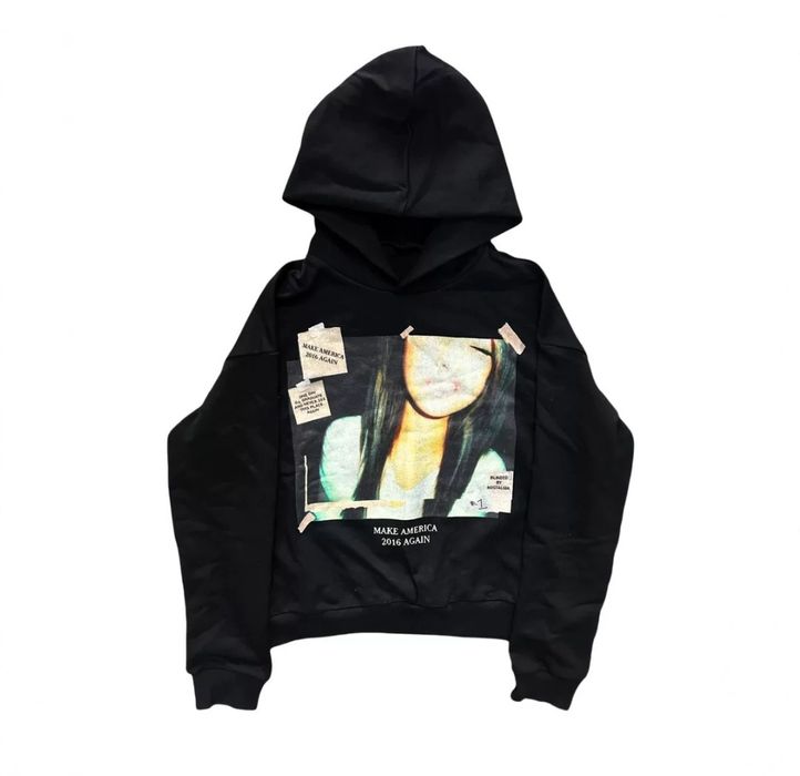 MAKE AMERICA 2016 AGAIN (Y2K drill print hoodie)
