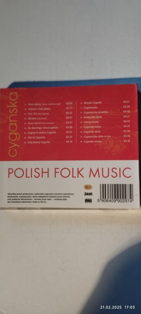 Biesiada po polsku - polska  i cygańska .2 CD .