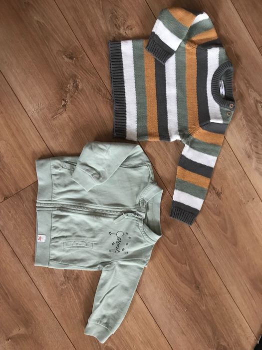 Sweter, bluza, bluza rozpinana, podkoszulka r. 74