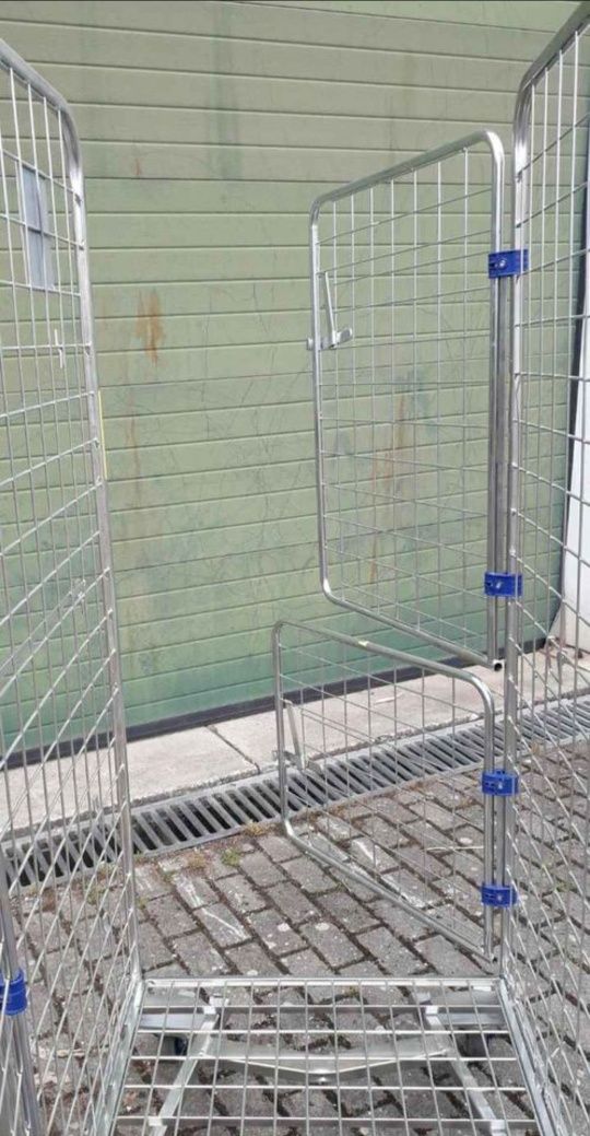 Carrinho tipo supermercado para armazém arrumação logística oficina
