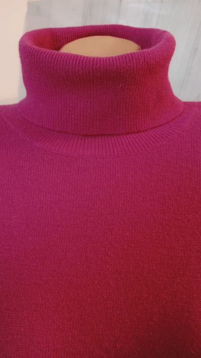 Кашемировый удлиненный свитер водолазка, свитер, гольф под горло  от б