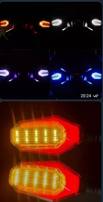 Мото гарнітура BT 112 Bluetooth, Мото повороти Led, зарядка АКБ 2-4-6А
