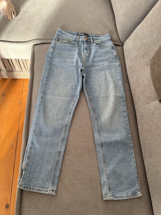 Джинси кльош з розрізом М 46