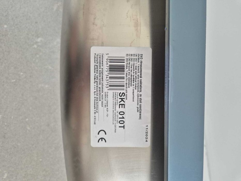Kuchinox Eko zlewozmywak stalowy 50x40 cm SKE010T zlew