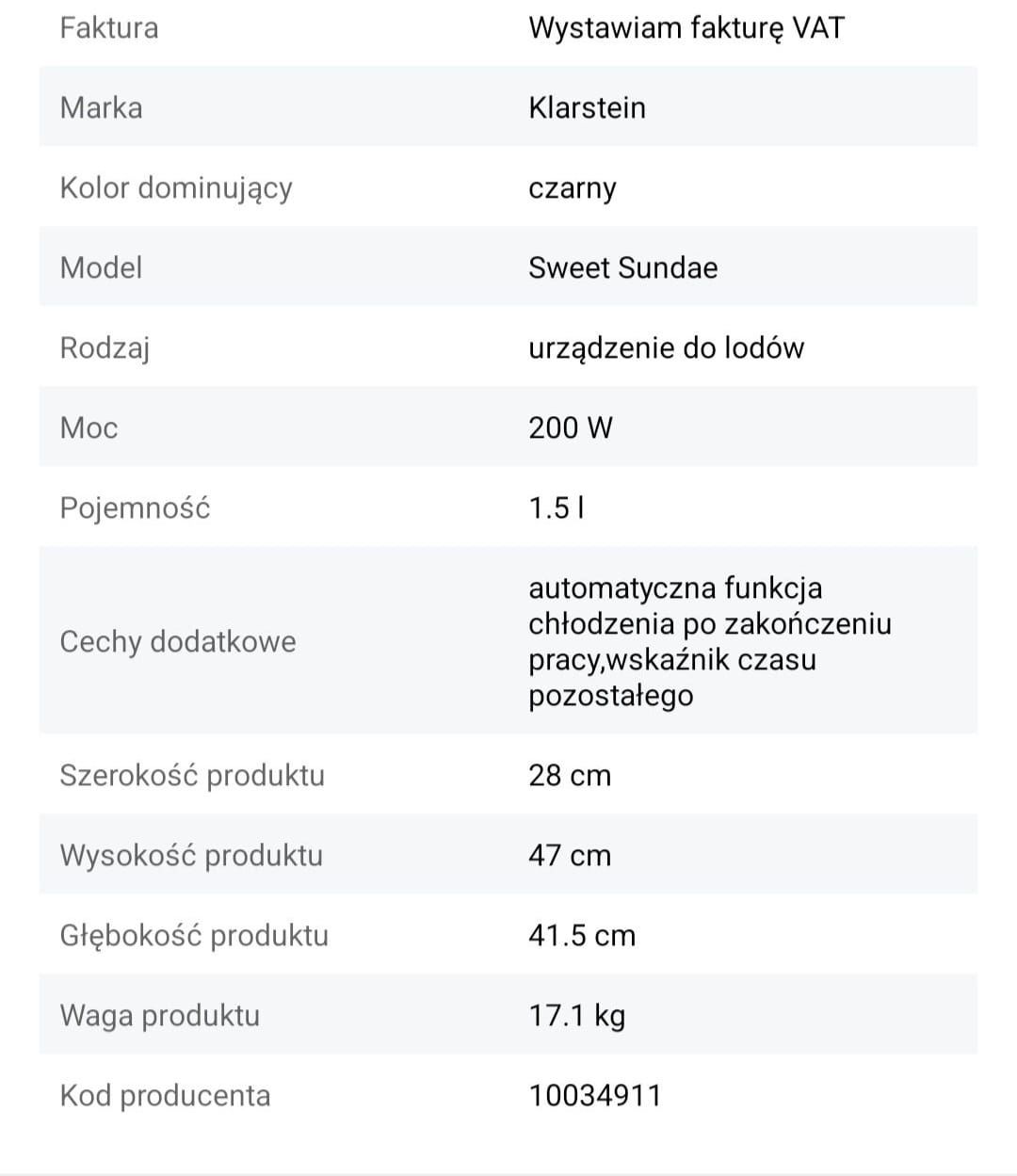 Automat do lodów włoskich