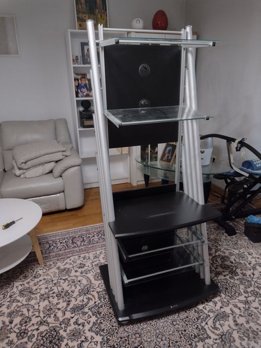 Стійка полка для мультімедіа, аудіо-відеотехніки, ноутбука