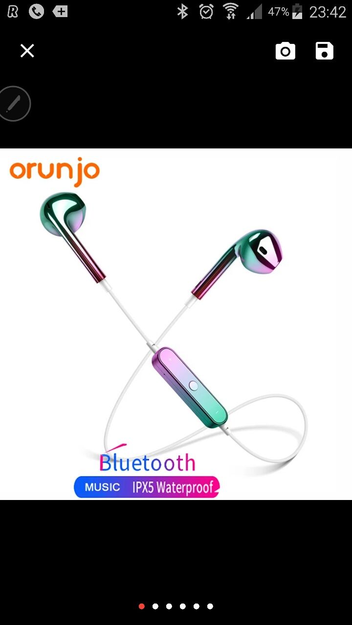 Orunjo S6 bezprzewodowe słuchawki tik tok AKG Stereo cięż