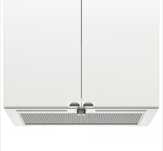 UNDERVERK Wbudowany okap kominowy, stal nierdz, 60 cm