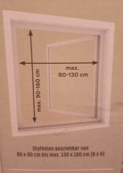 Moskitiera plisowana 130 - 160 cm