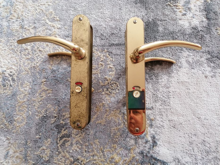 Klamki mosiężne złote Made in Italy