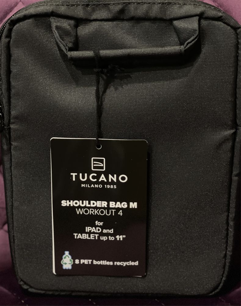 Сумка плечова з відділом для планшету Tucano WO4 medium, графіт-30%