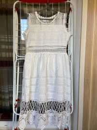 Біла святкова сукня, розмір М