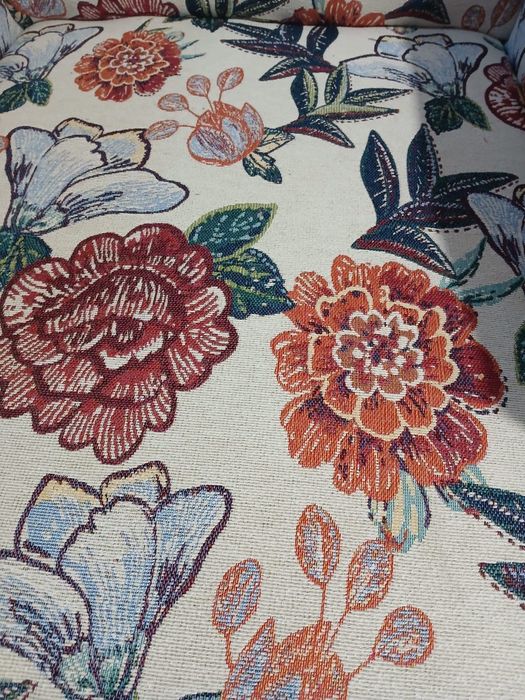 Fotel uszak kolorowy hiszpański Sisi czerwony