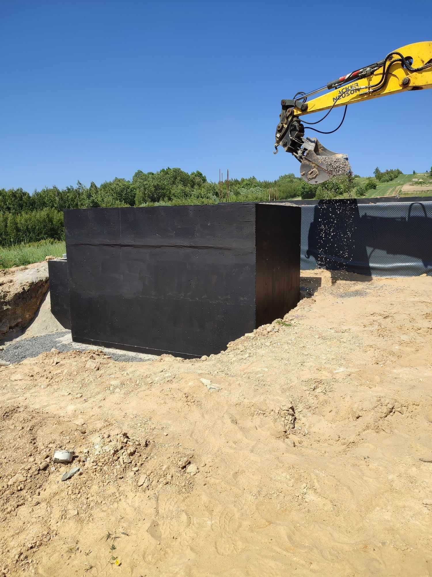 Piwnica betonowa ziemianka z płaskim stropem