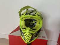 Kask motocyklowy LS2 black H-V Yellow dzieciecy rozm. S
