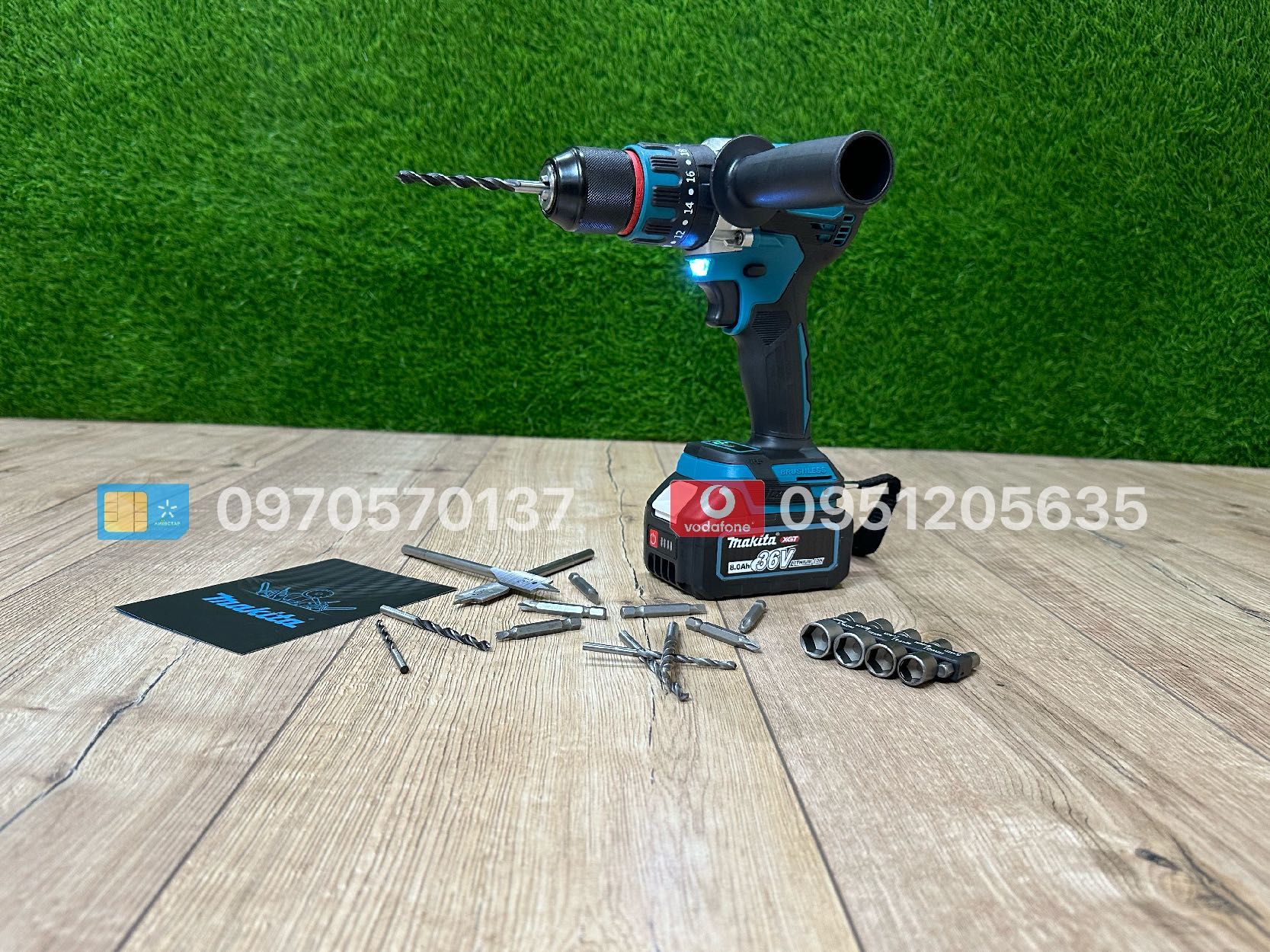 Набір 2/1 Makita Болгарка DGA504 + Шуруповерт DHP485BL 2АКБ 36V 8Ah