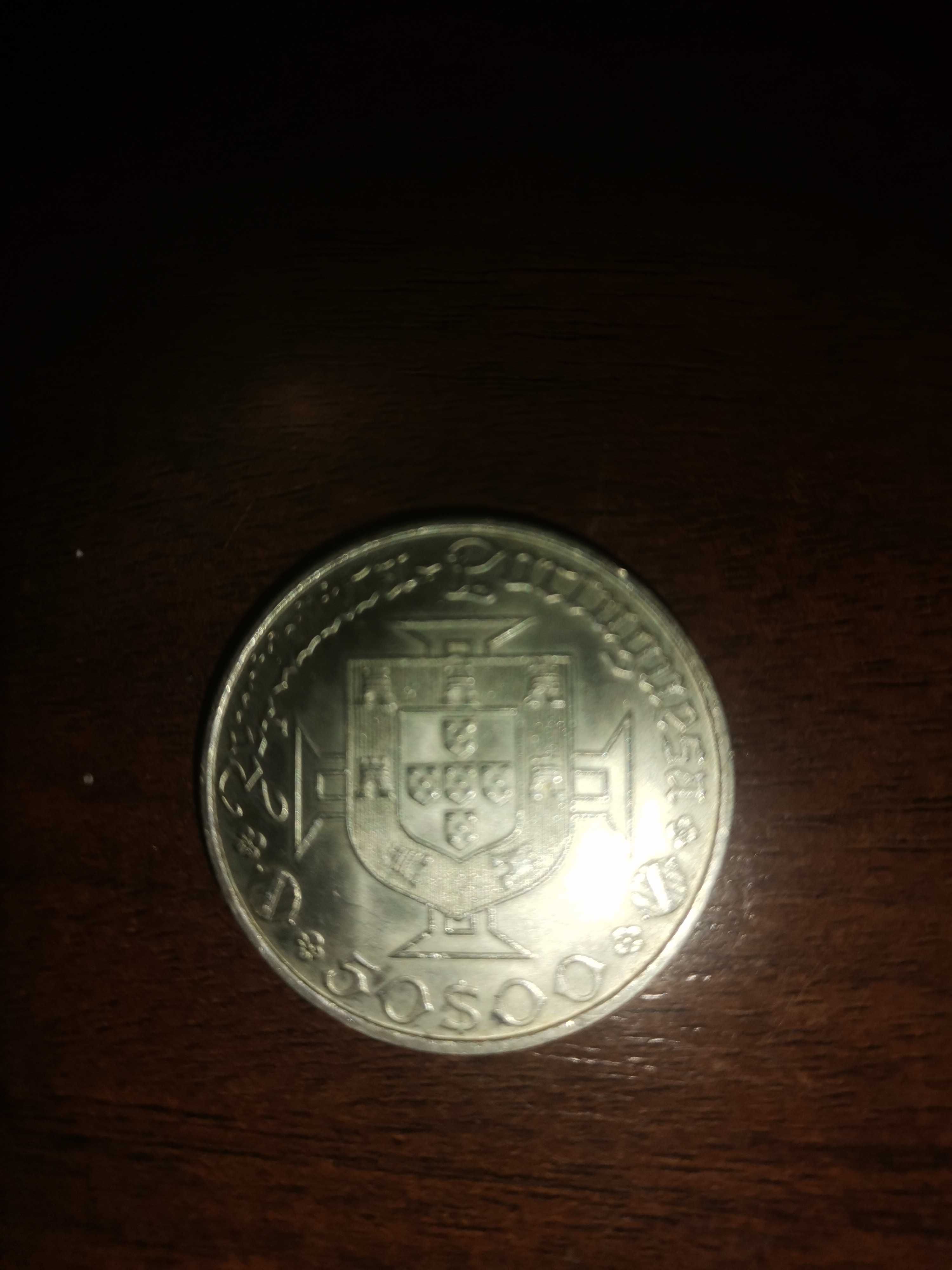 moeda prata 50.00 esc. vasco da gama