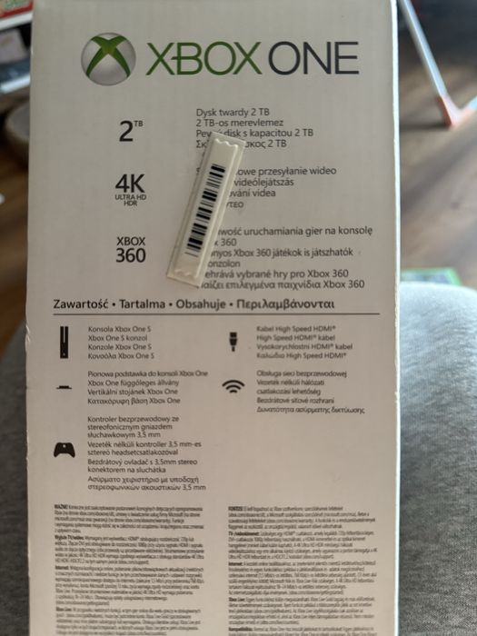 Xbox One S 2TB + 3 pady + gry
