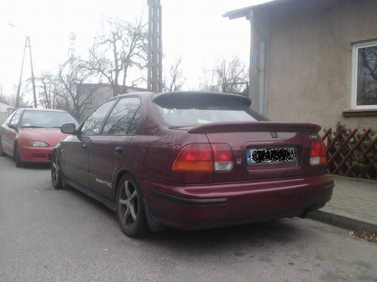 Daszek spoiler honda civic 6 gen sedan