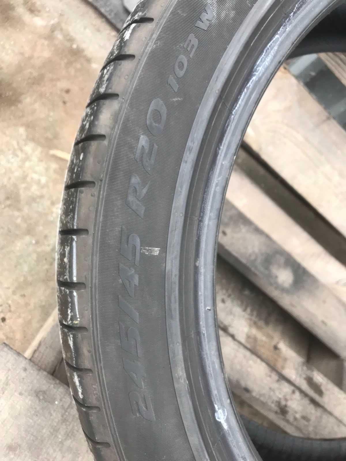 Шини Pirelli PZero 245/45R20 Пара Літо Б/у Склад Оригінал