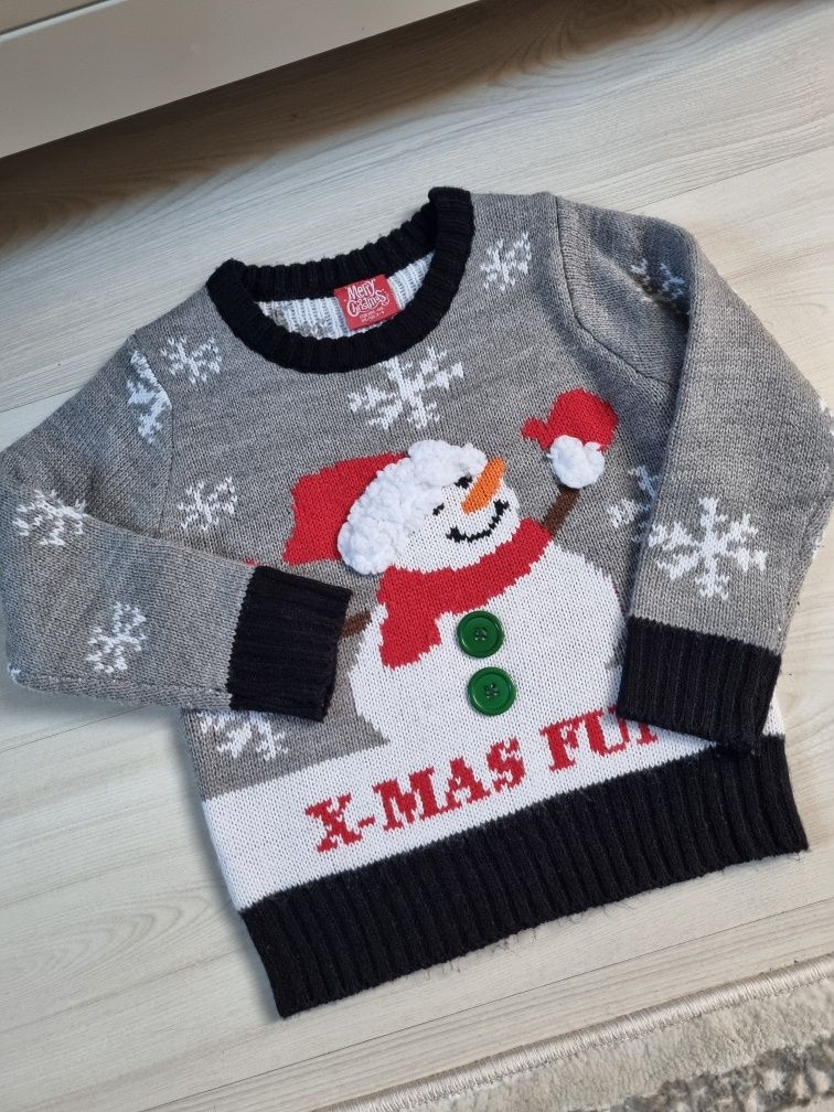 Sweter świąteczny roz 104