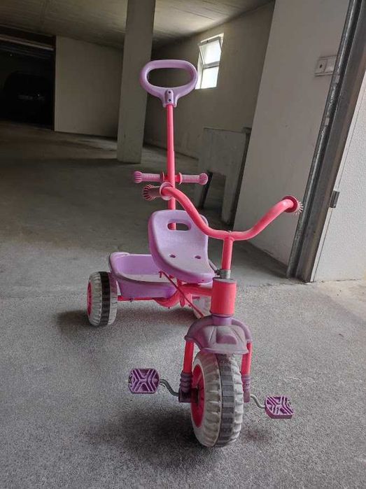 Triciclo Menina Lilás e Cor de Rosa