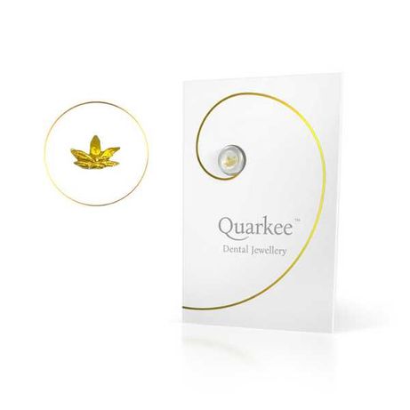 Quarkee™ 22K Gold Gold złote Konopie biżuteria nazębna na ząb