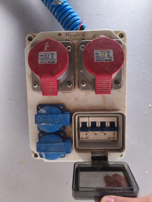 rozdzielnica budowlana, siła 16A