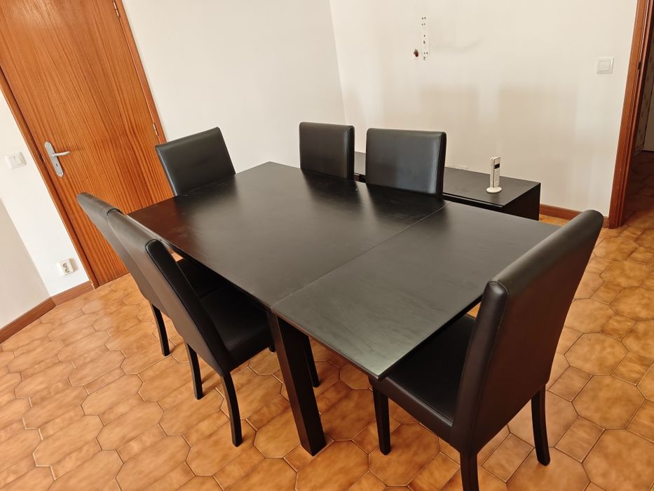 Mesa sala jantar e cadeiras