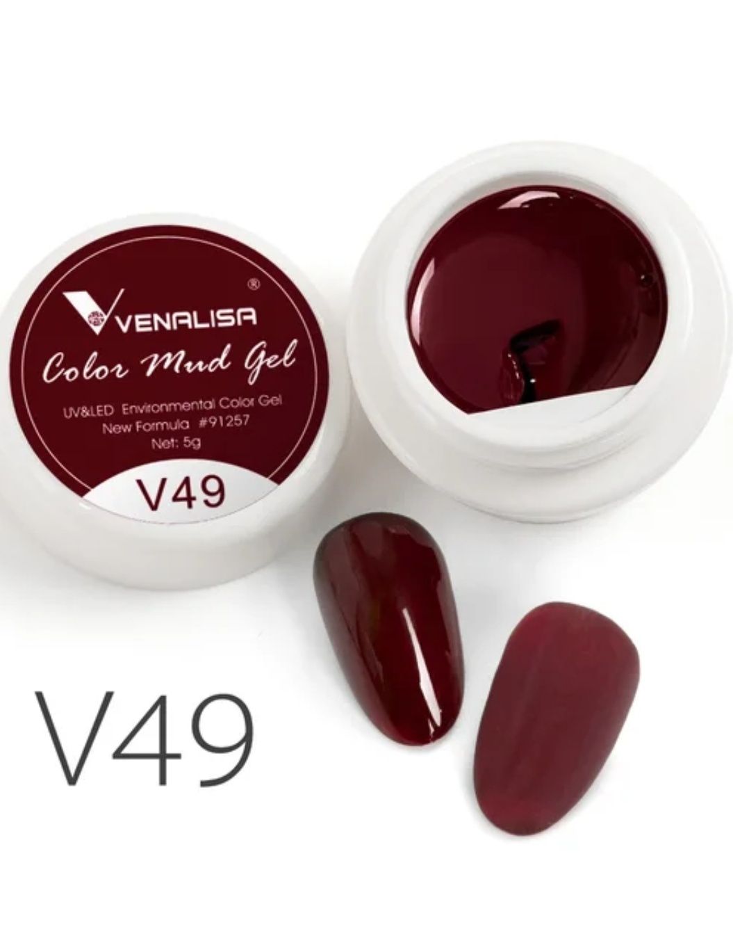 Gel hybrydowy mud mocny pigment galaretka 5g