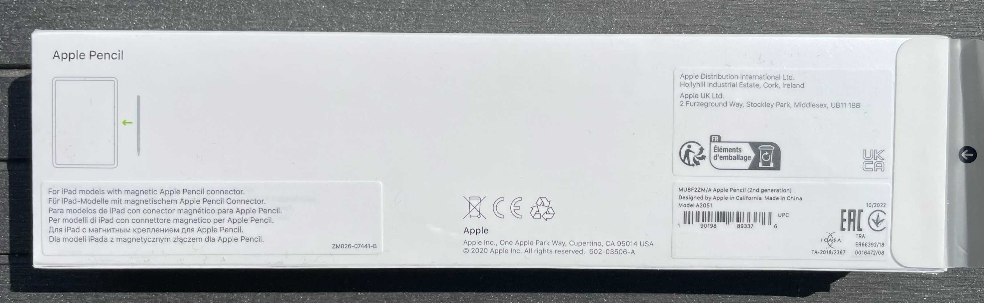 Nowy Apple Pencil 2gen Rysik do ekranów MU8F2ZM/A
