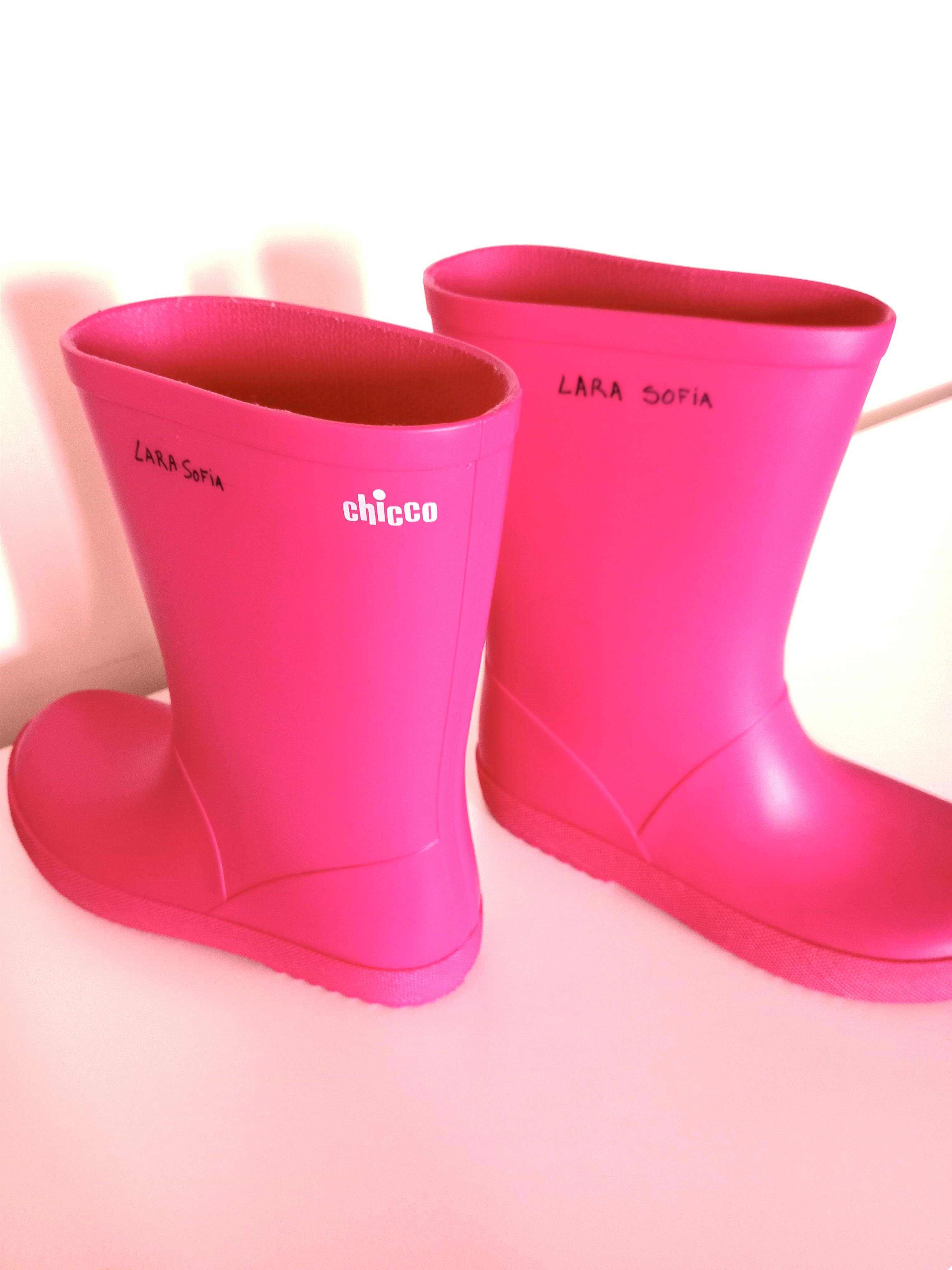 CHICCO - Botas Galochas rosa de Menina para a Chuva - Tamanho 29