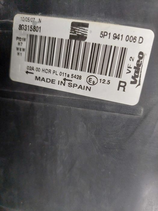 farol direito seat altea