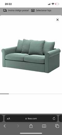 Sofa ikea verde em muito bom estado
