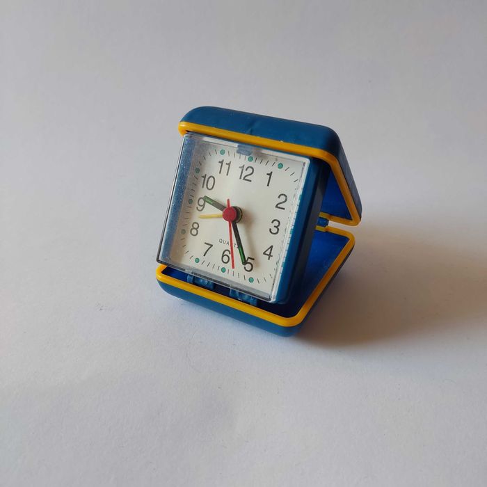 Zegarek / budzik podróżny - vintage - lata 90 - kwarcowy