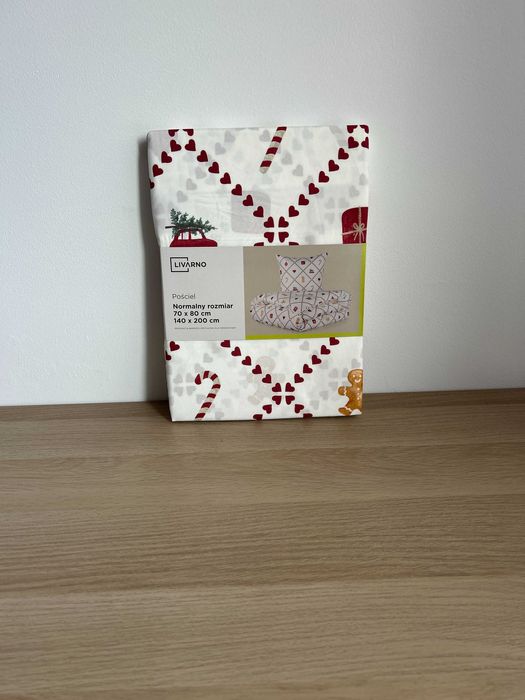 NOWA pościel świąteczna Livarno home 140x200 cm Ciastek Piernik