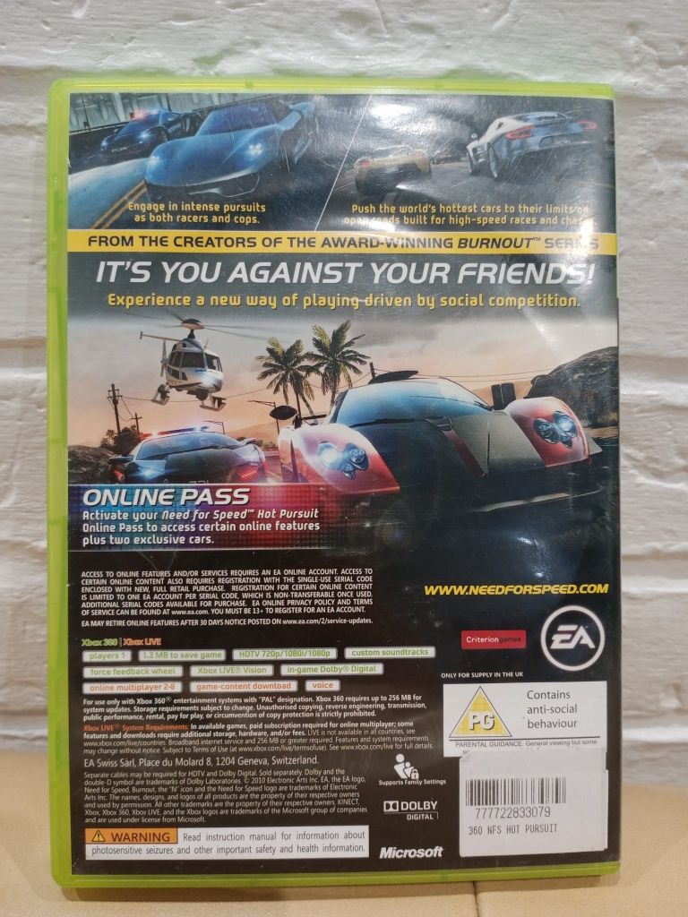 Gra Xbox 360 Need for speed hot pursuit