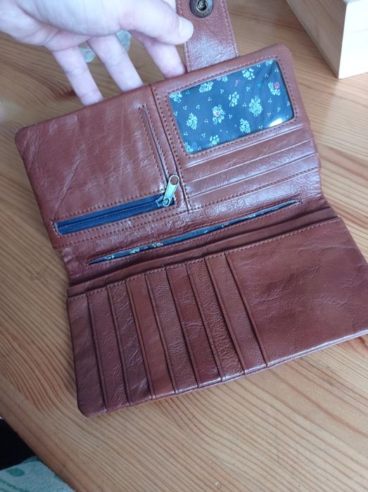 Skórzany portfel, Roxy, jak nowy